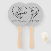 Éventail Marié Il Y A 25 Ans III (Devant et derrière)