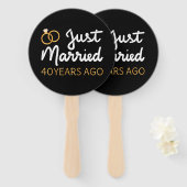 Éventail Marié Il Y A 40 Ans IV (Devant et derrière)