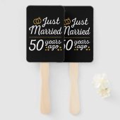 Éventail Marié Il Y A 50 Ans (Devant et derrière)