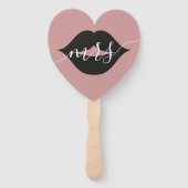 Éventail Mariée ou chambre M. Mme Mariage Fan main (Dos)