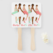 Éventail Marilyn MonFRO AFRoCA Africaine Femme noire (Devant et derrière)