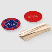 Éventail Marine Bleu Rouge Buffalo Plantation do-it-yoursel (Non-assemblé)