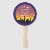 Éventail Marocain Arabian Nights Programme de mariage Venti (Devant)