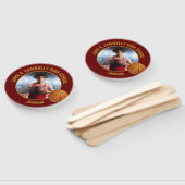 Éventail Maroon Gold Basketball Player Photo High School (Non-assemblé)