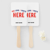 ÉVENTAIL MARQUE BLANCHE MODERNE ET PERSONNALISABLE VÉRIFIÉE (Devant et derrière)