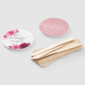 Éventail Marsala - Baby shower d'automne Bourgogne et Brous (Non-assemblé)