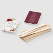 Éventail Marsala et Blush Boho Programme de mariage géométr (Non-assemblé)