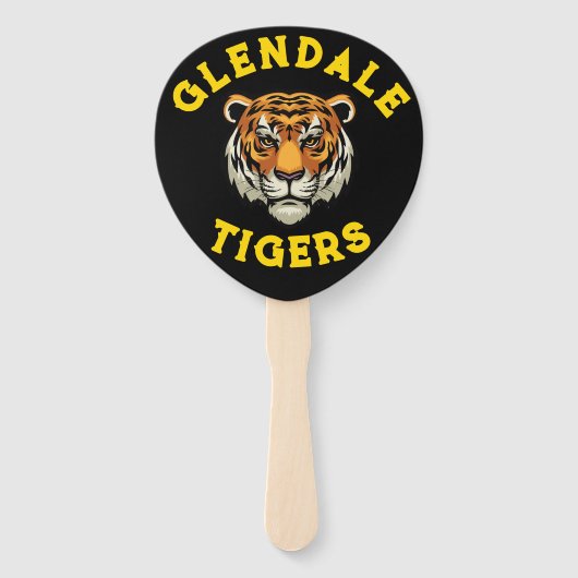 Éventail Mascotte de l'école (Dos)