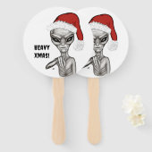 Éventail Mauvais Alien, Lourds Noël ! (Devant et derrière)