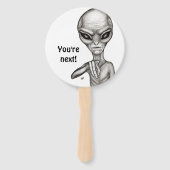 Éventail Mauvais Alien, Tu es le prochain ! (Dos)