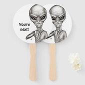 Éventail Mauvais Alien, Tu es le prochain ! (Devant et derrière)