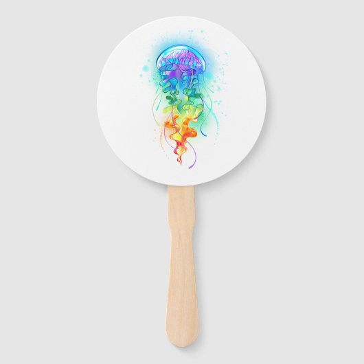 Éventail Méduse arc-en-ciel (Dos)