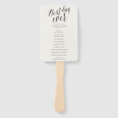 Éventail Meilleur Jour Jamais Simple Script Programme Chic (Devant)