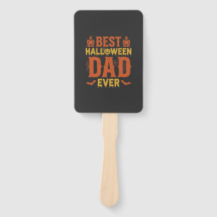 Éventail Meilleur papa Halloween de tous les temps Design v