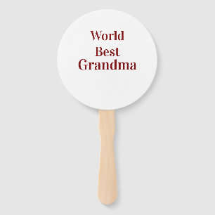 Éventail Meilleure grand-mère du monde grands-parents grand