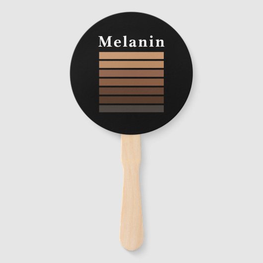 Éventail Melanin Mois de l'histoire des Noirs afro-américai (Devant)