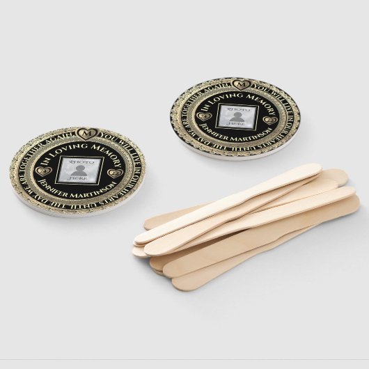 Éventail Mémoire d'amour commémorative (Non-assemblé)