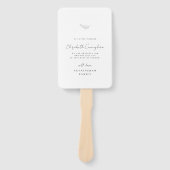 Éventail Mémorial en mémoire d'amour moderne simple élégant (Devant)