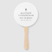 Éventail Mémorial funéraire Repos en paix Moderne Simple Cr (Dos)