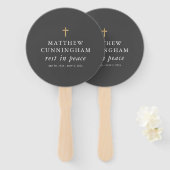 Éventail Mémorial funéraire Repos en paix Moderne Simple Cr (Devant et derrière)