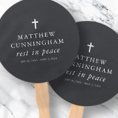 Éventail Mémorial funéraire Repos en paix Moderne Simple Cr