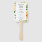 Éventail Memorial In Loving Memory Floral Ordre de service (Dos)