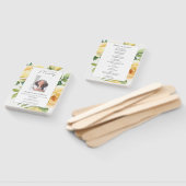 Éventail Memorial In Loving Memory Floral Ordre de service (Non-assemblé)