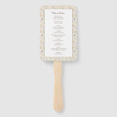 Éventail Memorial In Loving Memory Floral Ordre de service (Dos)