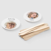 Éventail Mémorial moderne avant et après la photo (Non-assemblé)