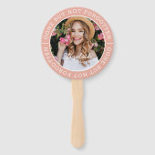 Éventail Mémorial parti mais pas oublié photo moderne (Dos)