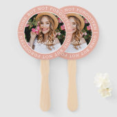 Éventail Mémorial parti mais pas oublié photo moderne (Devant et derrière)