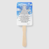 Éventail Mémorial perdu d'un amour (Dos)