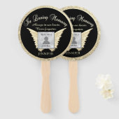 Éventail Mémorial personnalisé (Devant et derrière)