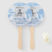 Éventail Mémorial personnalisé (Devant et derrière)