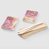 Éventail Menu mariage et ventilateur au programme (Non-assemblé)