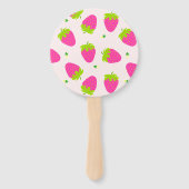 Éventail Merci aux fraises (Dos)