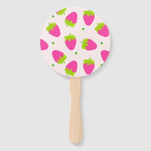 Éventail Merci aux fraises (Dos)