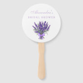 Éventail Merci de Fête des mariées de lavande à mâchoires f (Devant)