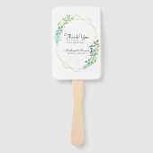 Éventail Merci de Mariage géométrique moderne (Devant)