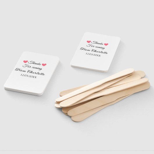 Éventail merci de venir ajouter un message texte (Non-assemblé)