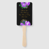 Éventail Merci Mariage de luxe Fiesta Peacock Gold (Dos)