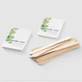 Éventail Merci Mariage de remplissage d'aquarelle moderne (Non-assemblé)