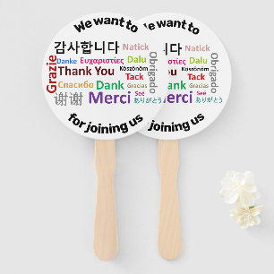 Éventail Merci Merci Danke Obrigado