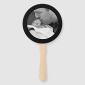 Éventail Merci moderne Noir Blanc Site Web Scan QR Code (Dos)