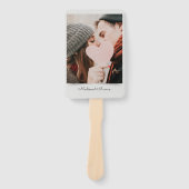 Éventail Merci photo de mariage moderne et élégant (Devant)