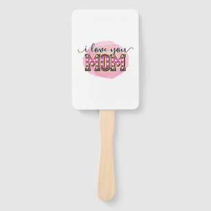 Éventail Mère cadeau Je t'aime Maman