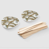 Éventail Mère de Pearl Design (Non-assemblé)