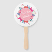 Éventail Mère du Mariage de mariée | Ventilateur à main (Dos)