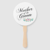 Éventail Mère du Mariage Groom | Ventilateur à main (Devant)