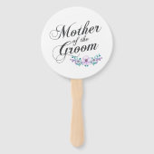 Éventail Mère du Mariage Groom | Ventilateur à main (Devant)